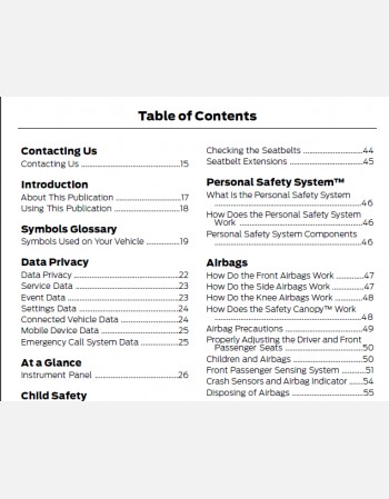 ford escape 2022 owners manual